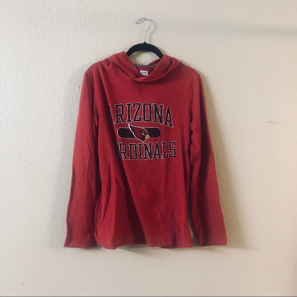 NFL Team Apparel Arizona Cardinals Hoodie (Red, Men's Small)